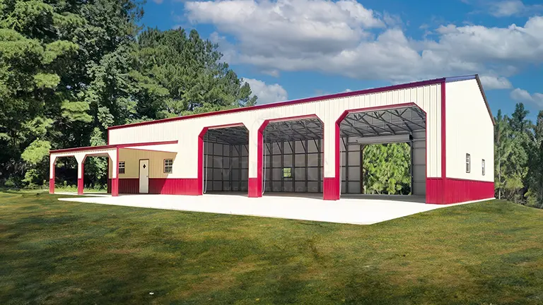 48'x76'x16' Clear Span Building