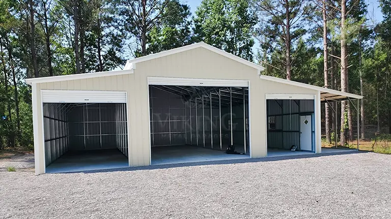 53'x40'x14' Carolina Barn With Lean To