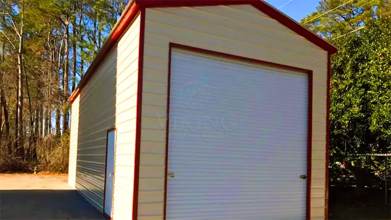 14x40x14 Vertical Roof Metal RV Garage