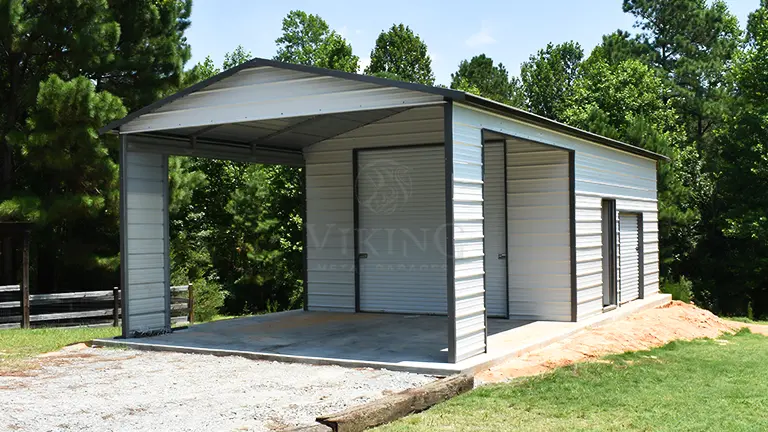 18x35x10 Utility Metal Garage