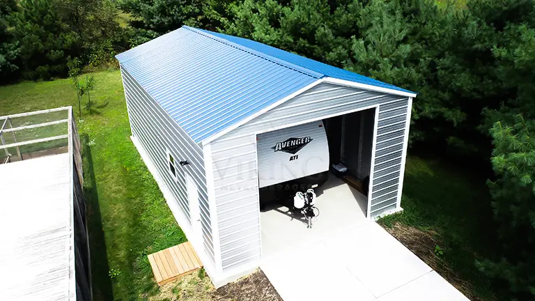 20x35x12 Steel RV Garage