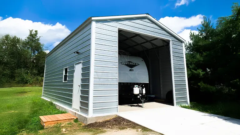 20x35x12 Steel RV Garage