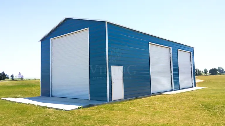 20x35x14 Enclosed Steel RV Garage