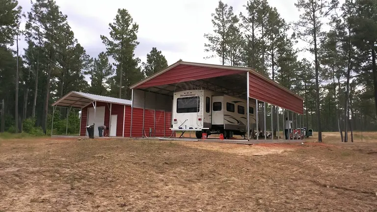 24x41x10 RV Metal Carport