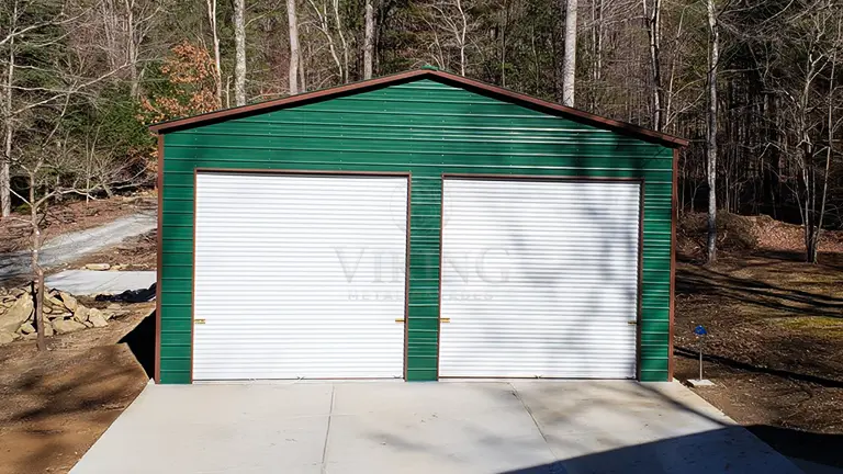 30x35x14 Double Car Steel Garage