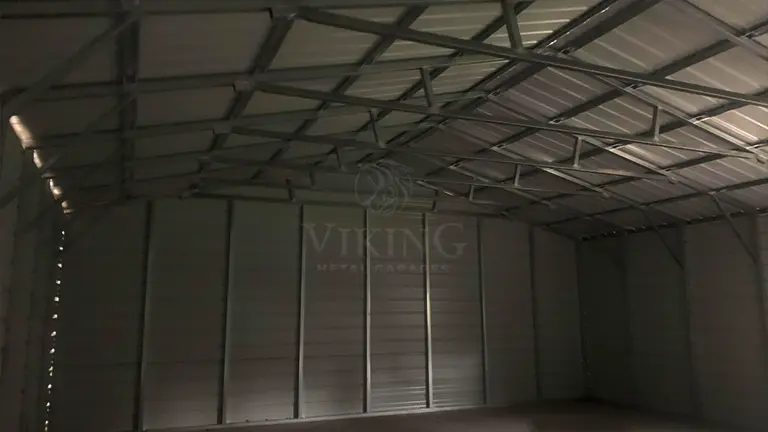 30x40x10 Double Wide Garage with Porch