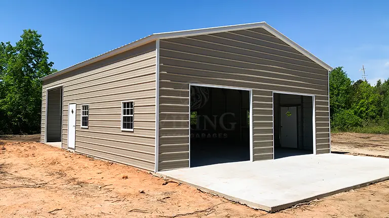 30x40x12 Double Car Metal Garage