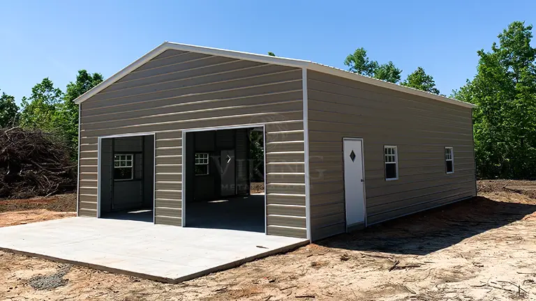 30x40x12 Double Car Metal Garage