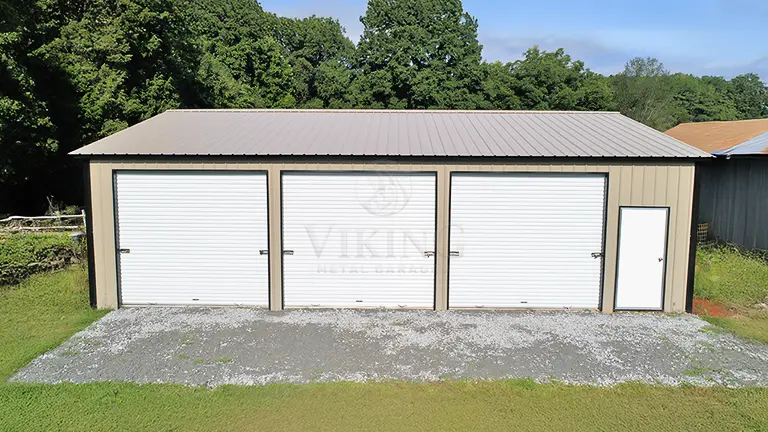 30x40x12 Three Car Steel Garage