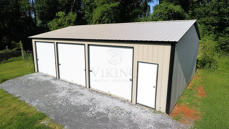 30x40x12 Three Car Steel Garage