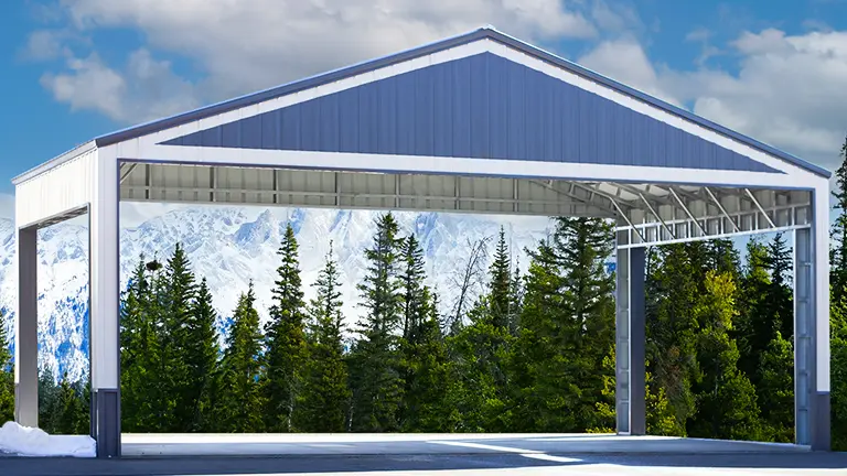 40x24x14 Vertical Steel Carport