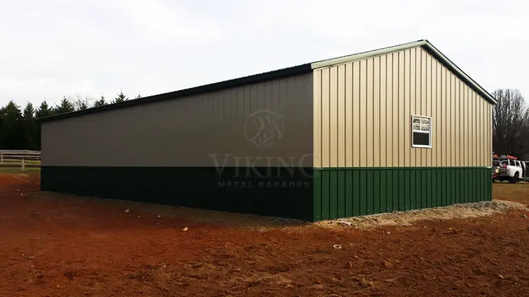 30x55x9 All Vertical Garage Building