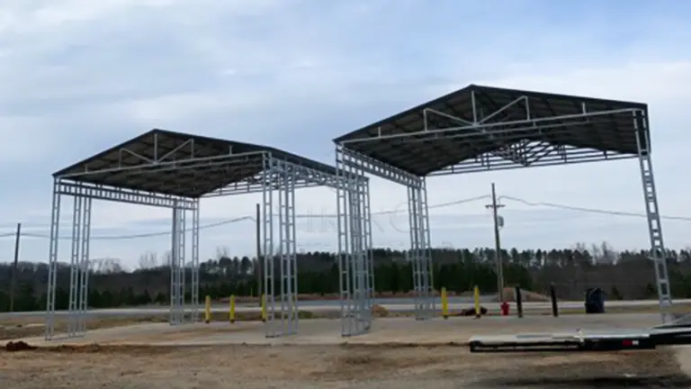 32x32x20 Vertical Roof Carport