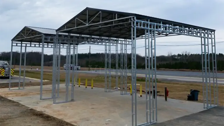 32x32x20 Vertical Roof Carport
