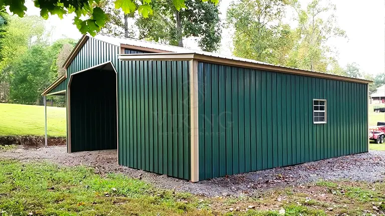 36x30x12 All Vertical Metal Barn