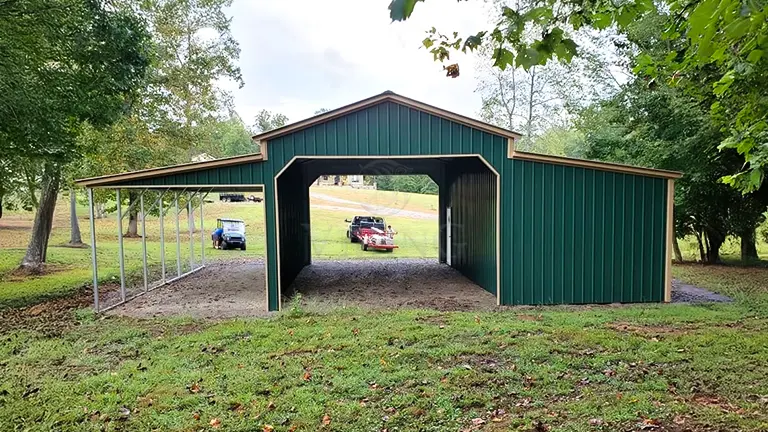 36x30x12 All Vertical Metal Barn