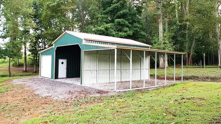 36x30x12 All Vertical Metal Barn