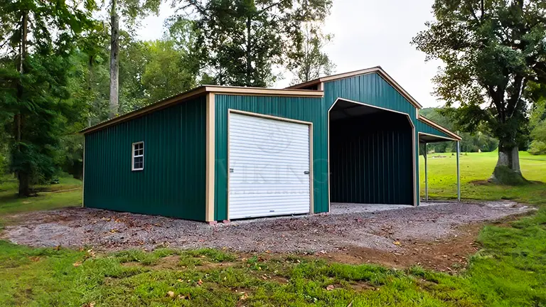 36x30x12 All Vertical Metal Barn