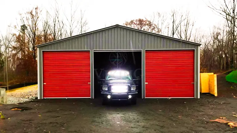 44x44x14 Three Car Garage