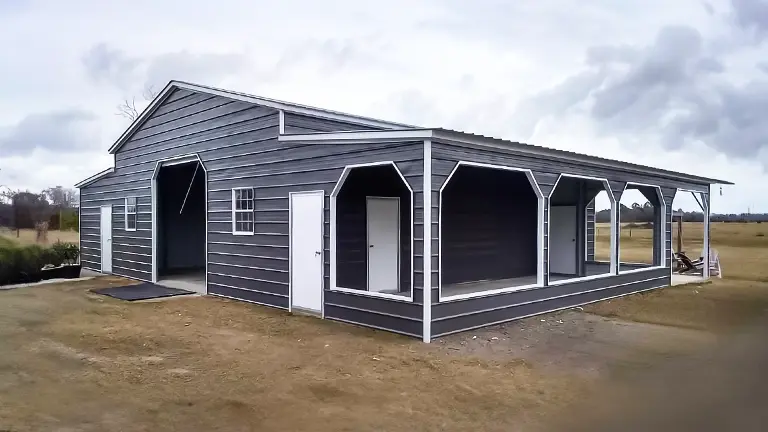 54x45x12 Steel Barn Building