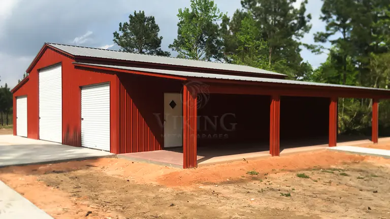 58x50x12 Lean To Metal Barn